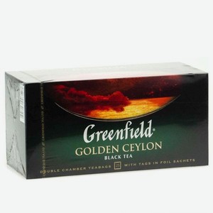 Чай GREENFIELD Черный Голден Цейлон 25п*2г к/уп