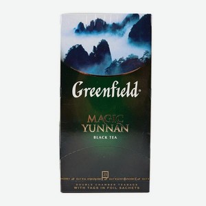 Чай GREENFIELD Черный Меджик Юньнань 25п*2г к/уп