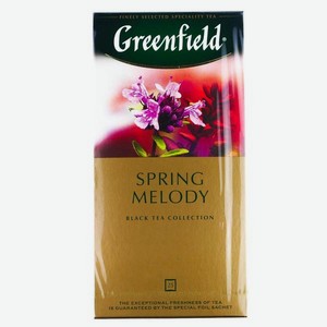 Чай GREENFIELD Черный Спринг Мелоди 25п*1.5г к/уп