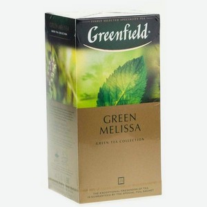 Чай GREENFIELD Зеленый Грин Мелиса 25п*1.5г к/уп