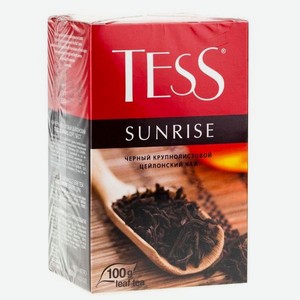 Чай TESS Черный Санрайз 100г к/уп