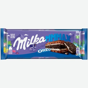 Шоколад молочный Milka с начинкой со вкусом ванили и печеньем Орео, 300г