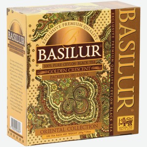 Чай Basilur Восточная коллекция Золотой Месяц чёрный в пакетиках, 100х2г