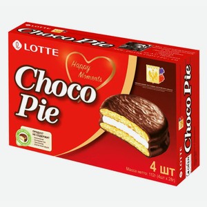 Пирожные Lotte Choco Pie /28гх4/ 112г