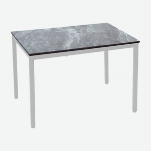 Кухонный стол Норд Серый мрамор / Белый, металл