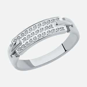 Кольцо SOKOLOV Diamonds из белого золота с бриллиантами 1012065, размер 19