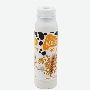 Йогурт питьевой ИЗ СЕЛА УДОЕВО Злаки/Мюсли 2.5% 260г пэт