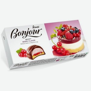 Десерт BONJOUR Konti со вкусом ягод 232г