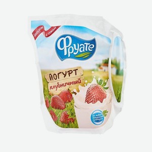 Йогурт питьевой ФРУАТЕ Клубника 1.5% 450г л/п