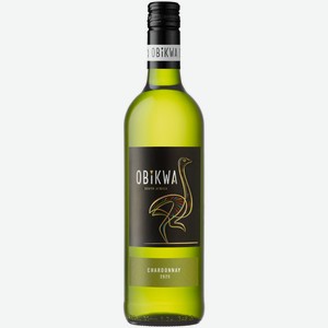 Вино Obikwa Chardonnay белое полусухое 0,75 л