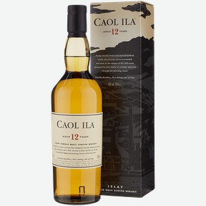 Каол Caol Ila Односолодовый Шотландский Виски 12 лет в подарочной упаковке