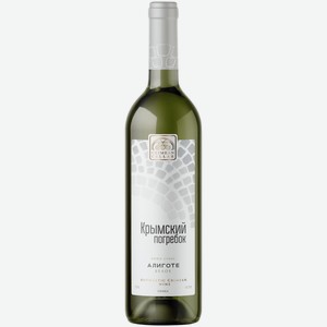 Вино Крымский Погребок Алиготе белое сухое 0,75 л