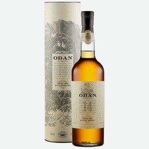 Виски Оубэн Сингл Молт Односолодовый 14 лет в подарочной упаковке 0.75 л.Великобритания (Шотландия)