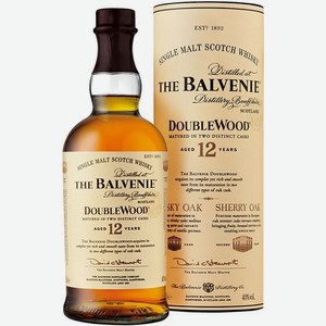 Виски  Balvenie  Doublewood 12 Years Old, gift tube, 0.7 л, Шотландия