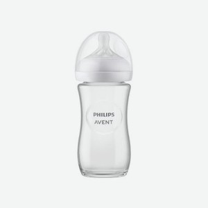 Бутылочка Philips Avent серии Natural Response, стекло, 1 мес+, 240 мл, 1 шт.