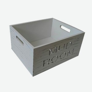 Ящик Storage деревянный белый размер M Китай