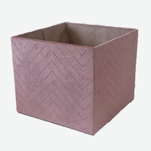 Короб для хранения текстильный розовый размер M Китай