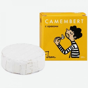Сыр с орехами мягкий мдж 50% Jean КАМАМБЕР 125 гр л