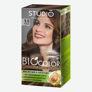 Стойкая краска для волос Biocolor 2*50/15мл: 5.0 Русый