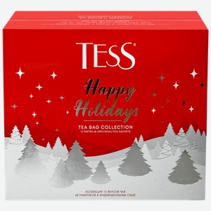 Микс чайный TESS Эксклюзивная коллекция чая и чайного напитка 12 видов, 80,8г