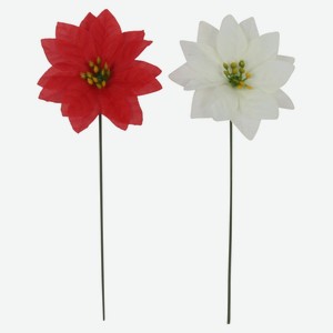 Декоративный цветок Пуансеттия, 20 см