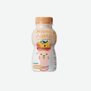 Йогурт Мама Лама питьевой Персик 2,5% 200 г