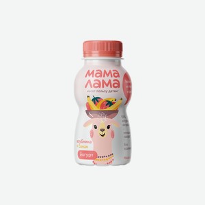 Йогурт питьевой Мама Лама Клубника и банан 2,5% 200 г