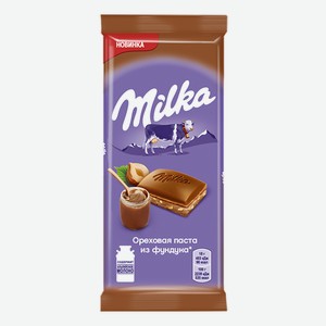Шоколад Milka 85г ореховая паста из миндаля