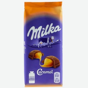 Шоколад Milka 90г карамель
