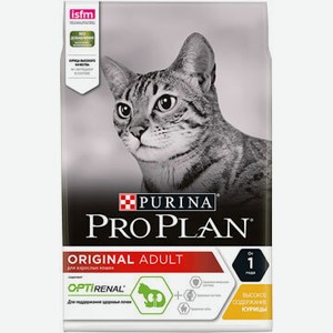 Сухой корм Pro Plan Original Adult с курицей повседневный для кошек 1,5 кг