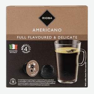 RIOBA Кофе в капсулах Dolce Gusto Americano 16шт, 112г Италия