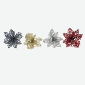 Цветок искусственный Пуансеттия, 20 см