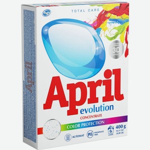 April Evolution стиральный порошок автомат Color protecton, 400г