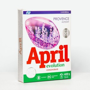 April Evolution стиральный порошок автомат Provence, 400г