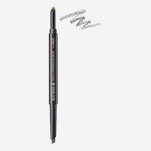 Карандаш-пудра для бровей Eco Soul Pencil & Powder Dual Brow 0,5/0,3г: 03 Black Gray