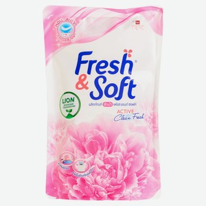 Гель для стирки всех типов тканей LION Thailand Fresh&Soft Сладкий Поцелуй концентрированный, 400 мл