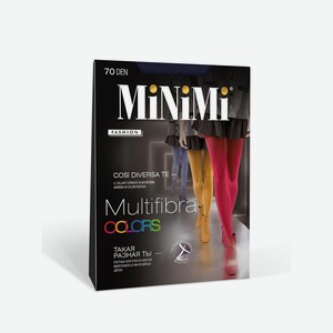 Колготки женские Minimi MULTIFIBRA COLORS 70 - Blu Scuro, нет дизайна, 3