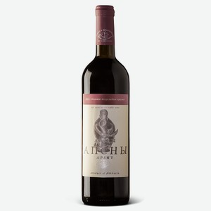 Вино Апсны ординарное красное полусладкое 12% 0,75л А,1,2,6