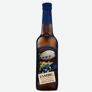 Напиток медовый Черносмородиновый Ламбик фильтрованный непастеризованный 4,8% 0,33л