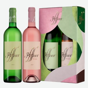 Вино Pfefferer + Pfefferer Pink в подарочной упаковке, 0.75 л.