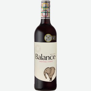 Вино BALANCE Pinotage-Shiraz 13,5% 0,75л