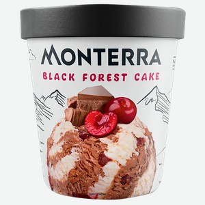 Мороженое Монтерра торт вишня шоколад Фронери Рус карт/уп, 280 г