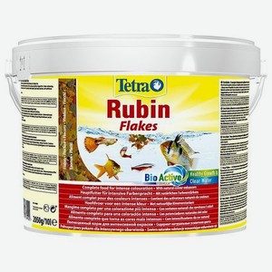 Корм для рыб Tetra 10л Rubin Flakes всех видов для улучшения окраса в хлопьях