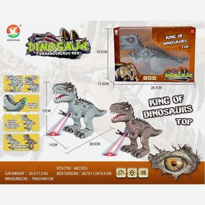 Игрушка Динозавр на бат. (2 вида, свет, звук) арт. 666-19A