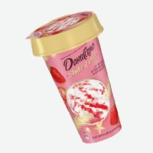 Коктейль йогуртный  Даниссимо , клубничное мороженое, сорбет черная смородина, 2,6%, 190 г