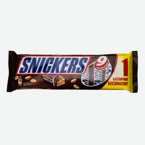 Батончик Snickers шоколадный 360 г