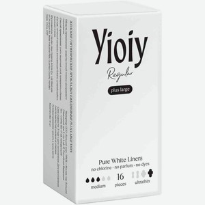 Прокладки ежедневные Yioiy Regular Plus Large, 16 шт.