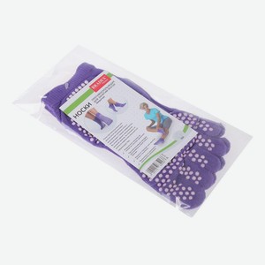 Носки женские Bradex для йоги хлопок фиолетовые р 35-41