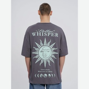 Хлопковая футболка с принтом солнца на спине
