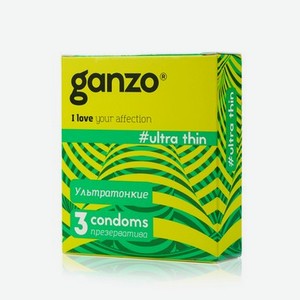 Презервативы Ganzo   Ultra thin   3шт